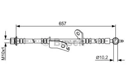 BOSCH 1987481789 Шланг тормозной