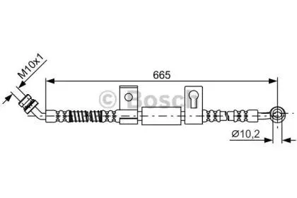 BOSCH 1987481790 Шланг тормозной