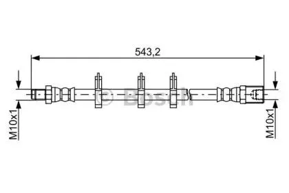 BOSCH 1987481848 Шланг тормозной