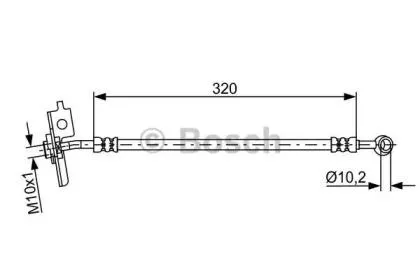BOSCH 1987481870 Шлангопровод перед прав