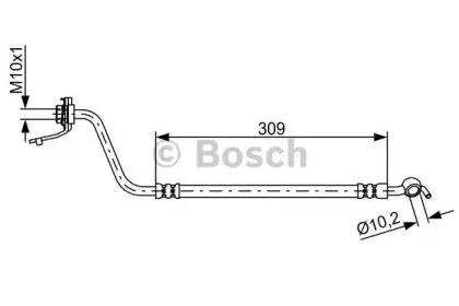 BOSCH 1987481878 Шланг тормозной