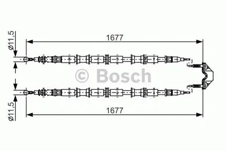 BOSCH 1987482141 Трос ручного тормоза