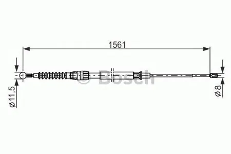 BOSCH 1987482264 Трос ручного тормоза