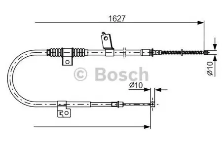 BOSCH 1987482274 трос ручника задний правый L=1425 Mitsubishi Outlander, Citroen C-Crosser 07>