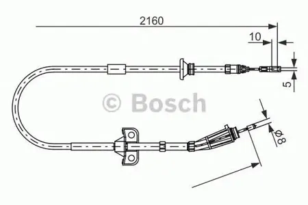 BOSCH 1987482284 Тормозной трос