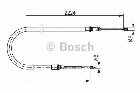 BOSCH 1987482303 Трос ручного тормоза