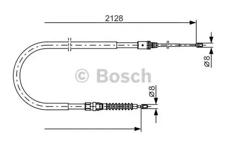 BOSCH 1987482324 Трос, стояночная тормозная система
