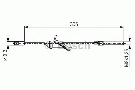 BOSCH 1987482369 тросик ручного торм. перед. Ford Focus all 10>