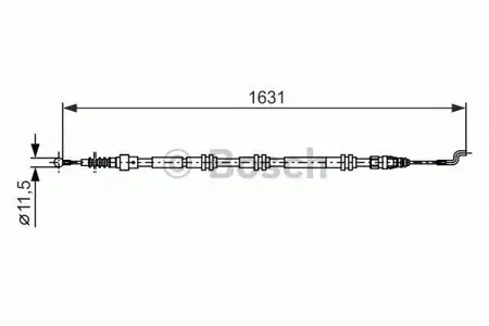 BOSCH 1987482376 Тормозной трос