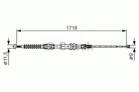 BOSCH 1987482378 Тормозной трос
