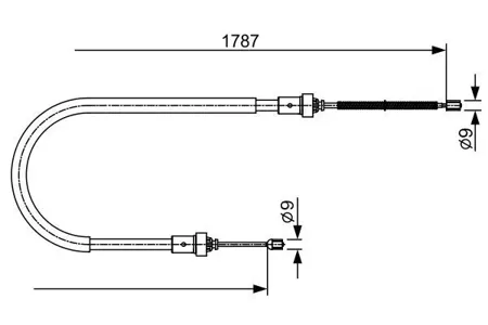 BOSCH 1987482410 Тормозной трос