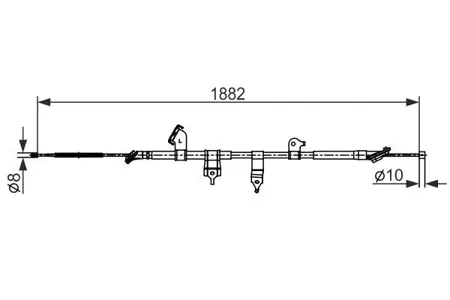BOSCH 1987482567 Трос