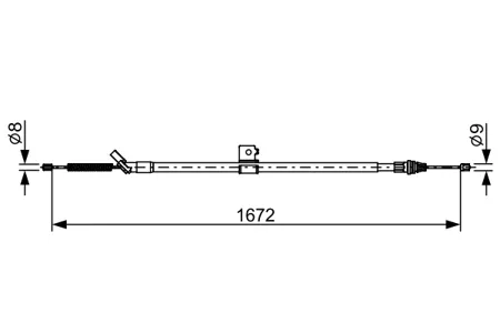 BOSCH 1987482630 Тормозной трос