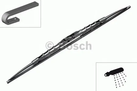 BOSCH 3397004080 Щетка стеклоочистителя 700mm с форс.омыв.RVI Kerax(06.97-10.05) premeium (02.96-10.05)