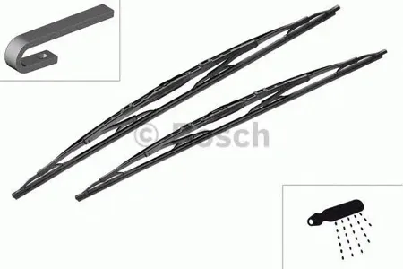 BOSCH 3397118334 Комплект щеток стеклоочистителя Twin со спойлером 650,650 мм