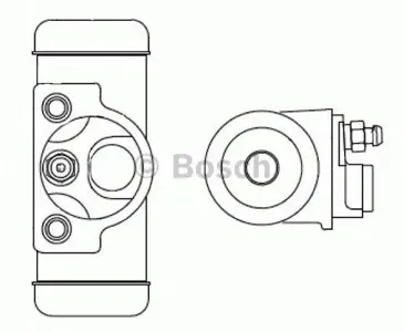BOSCH F026002344 Рабочий тормозной цилиндр Dodge Carvan Voyager All models 98-00