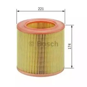BOSCH F026400344 Воздушный фильтр Ford Ranger 05>, Mazda BT50 2.5CD 06>, Toyota Hilux 2.5D3.0D 05>