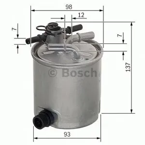 BOSCH F026402096 Фильтр топливный Nissan Navara Pathfinder 2.5DCi 05>
