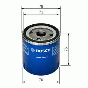 BOSCH F026407078 Фильтр масляный Li AutoLixiang L9 Ford Fiesta Focus II 1.4i-1.6 96>, Mazda 2 1.251.4 03>