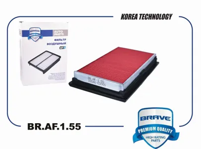 BRAVE BRAF155 Воздушный фильтр Nissan Micra (K12) 05-, Note (E11) 06-, Qashqai (J10) 07-, Tiida (C11) 07-