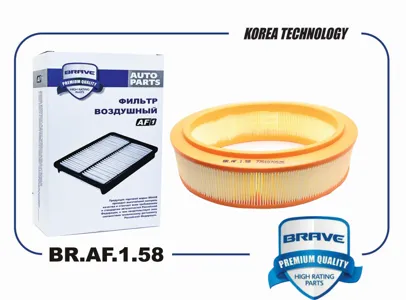 BRAVE BRAF158 Воздушный фильтр Renault Logan (04-), Clio (98-), Sandero (08-), Sy Mercedes ol (98-)