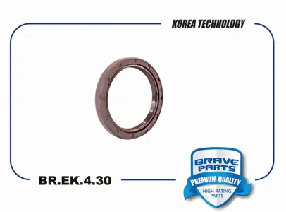 BRAVE BREK430 Сальник коленвала передний . 21421-2B030 BR.EK.4.30 Hyundai Solaris , Rio, Ceed , Cerato 1.41.6 26*37,5*6