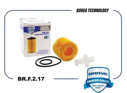 BRAVE BRF217 Фильтр масляный 04152-YZZA7 Corolla E150E180, RAV 4 08-, Yaris 09-, Avensis 07-[вставка]