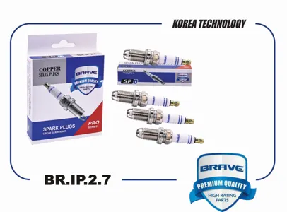 BRAVE BRIP27 Свеча зажигания BKR6EK BR.IP.2.7 Renault Logan II, Largus 1.6 8кл. {2 электрода} BR.IP.2.7