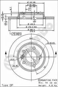 BREMBO 08728814 Диск тормозной с Easy:Check