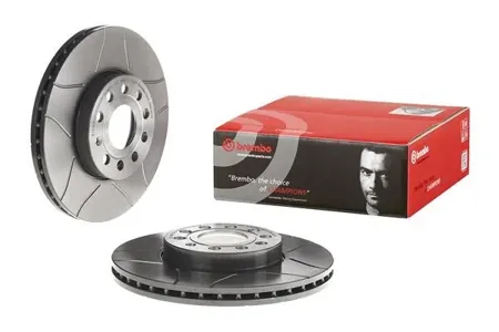 BREMBO 09914575 Диск торм.вент. с насечками