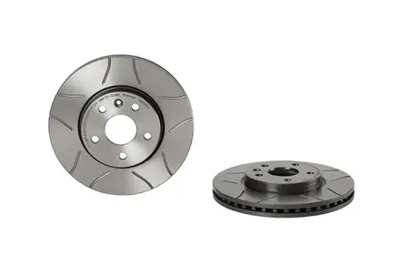 BREMBO 09B35575 Диск торм.вент. с насечками