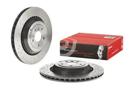 BREMBO 09C66011 Диск торм.вент. , перфорированный