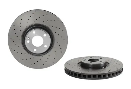 BREMBO 09D52413 Диск торм.вент. , перфорированный