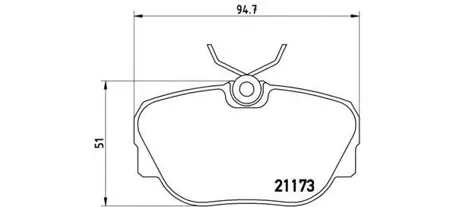 BREMBO P06010 Колодки торм.передние BMW E30 1.6i-2.5i2.4DTD 83-94
