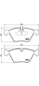 BREMBO P06040 Колодки торм.передние =13.0460-7223.2 BMW E818287889092 2.0-3.0i2.0D 04>