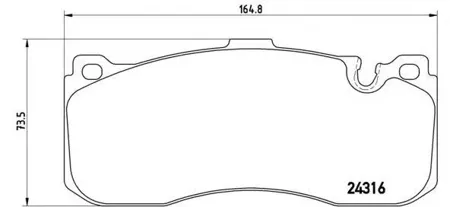 BREMBO P06041 Колодки торм.передние