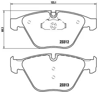BREMBO P06054X АВТОКОМПОНЕНТ