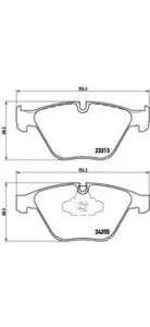 BREMBO P06055 Колодки торм.передние BMW E90,E91,E92,E93, 06>