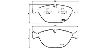 BREMBO P06058 Колодки торм.передние