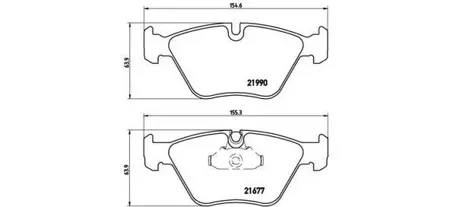 BREMBO P06065 Колодки торм.передние