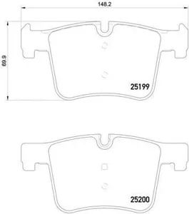BREMBO P06075 Колодки торм.передние BMW X3 F25 3.02.0d 10>