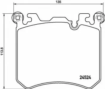 BREMBO P06077 Колодки торм.передние