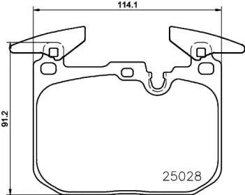 BREMBO P06096 Колодки торм.