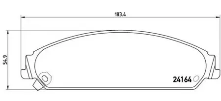 BREMBO P11017 =GDB4134 [05142559AA] колодки диковые п. Chrysler 300C 3.0CRD3.55.7 04>