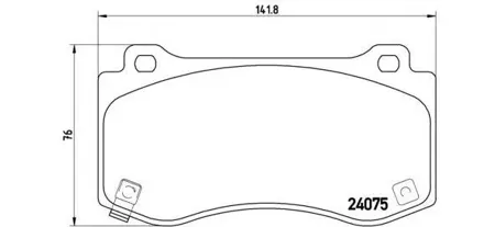 BREMBO P11023 Колодки торм.передние