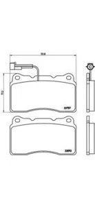 BREMBO P23115 Колодки торм.передние