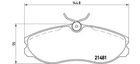 BREMBO P24039 Колодки торм.передние =GDB1113=572382B Ford Maverick all, Nissan Terrano 2.4-2.7TD 93>