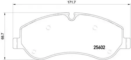 BREMBO P24152 Колодки торм.передние Ford Transit 310-470 12>