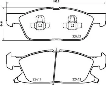 BREMBO P24188 Колодки торм.