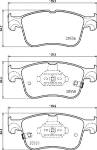 BREMBO P24218 Колодки торм.
